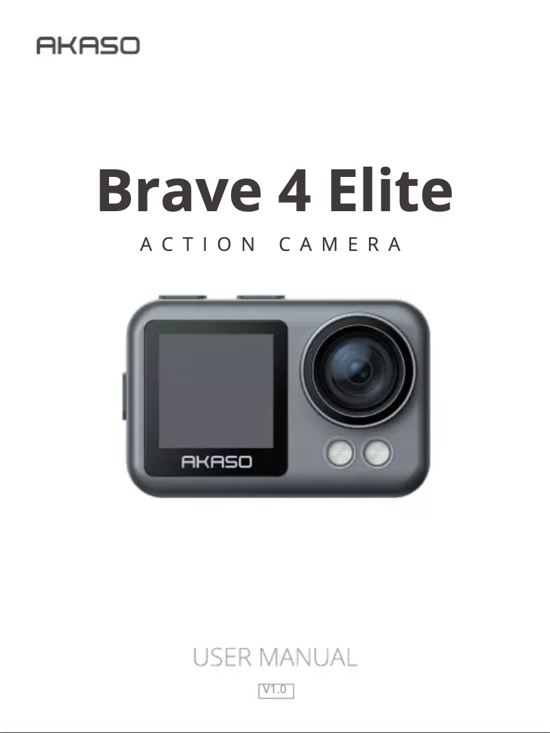 Página 1 del manual Manual de usuario Akaso Brave 4 Elite