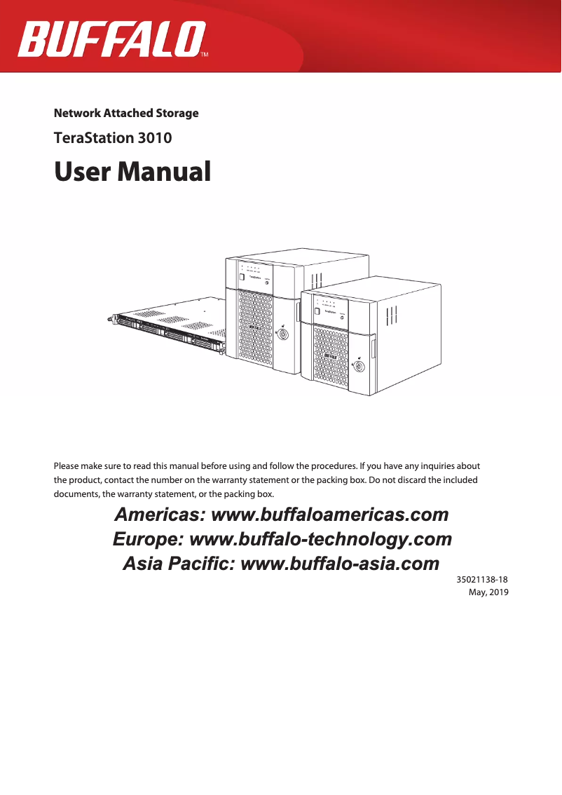 Página 1 del manual Manual de usuario Buffalo TeraStation 3410RN
