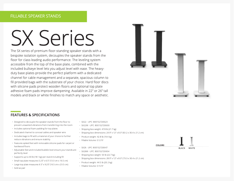 Imagen de la primera página del manual del dispositivo SX22