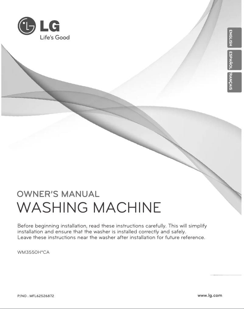 Página 1 del manual Manual de usuario LG WM3550HVCA