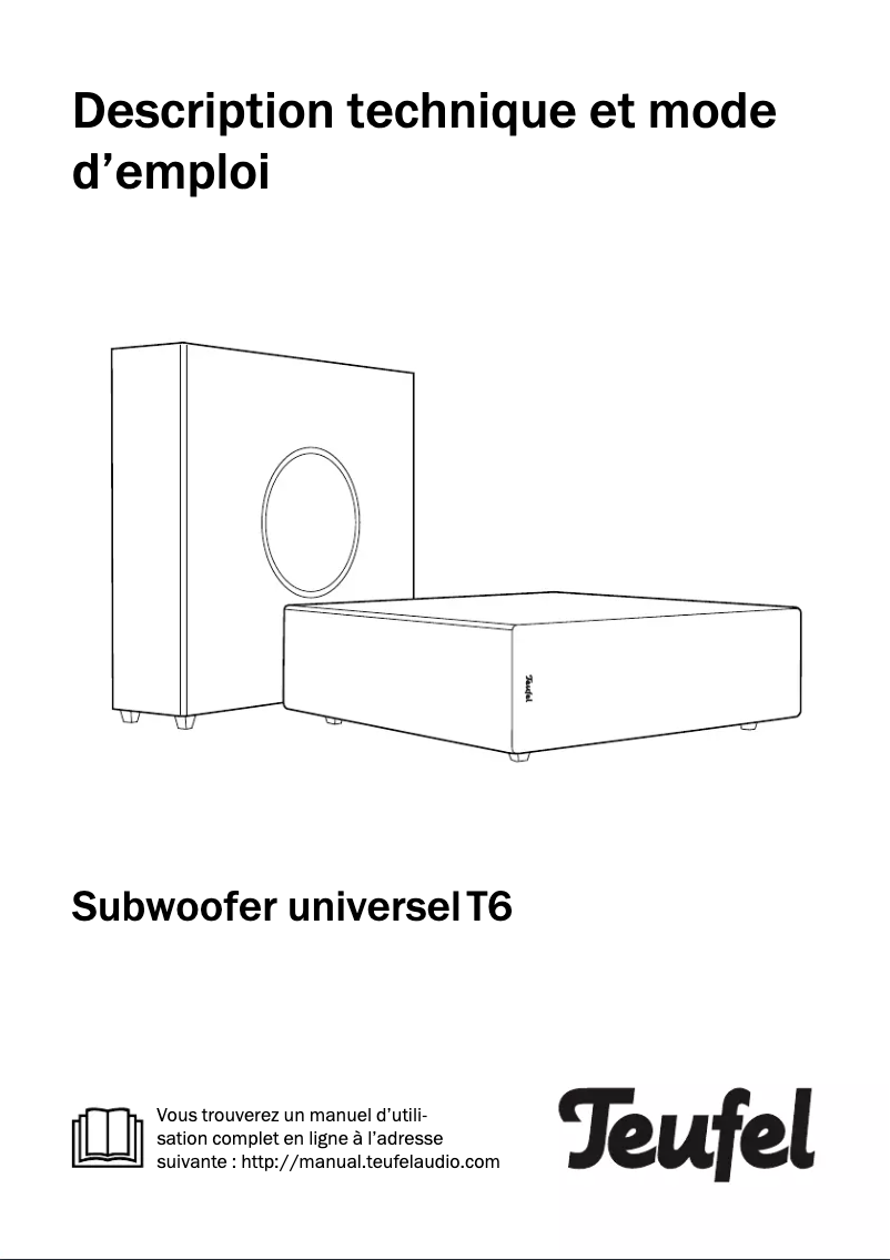 Página 1 del manual Manual de usuario Teufel T6