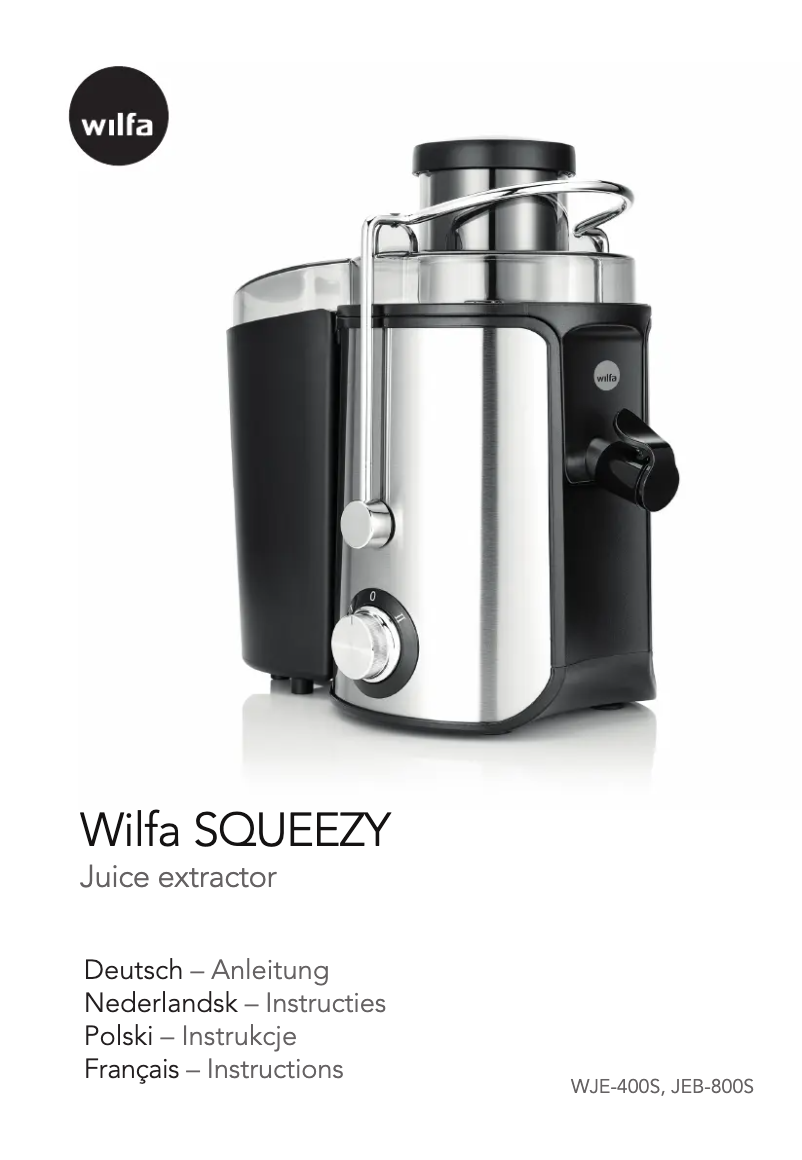 Página 1 del manual Manual de usuario Wilfa Squeezy Big JU2S-800