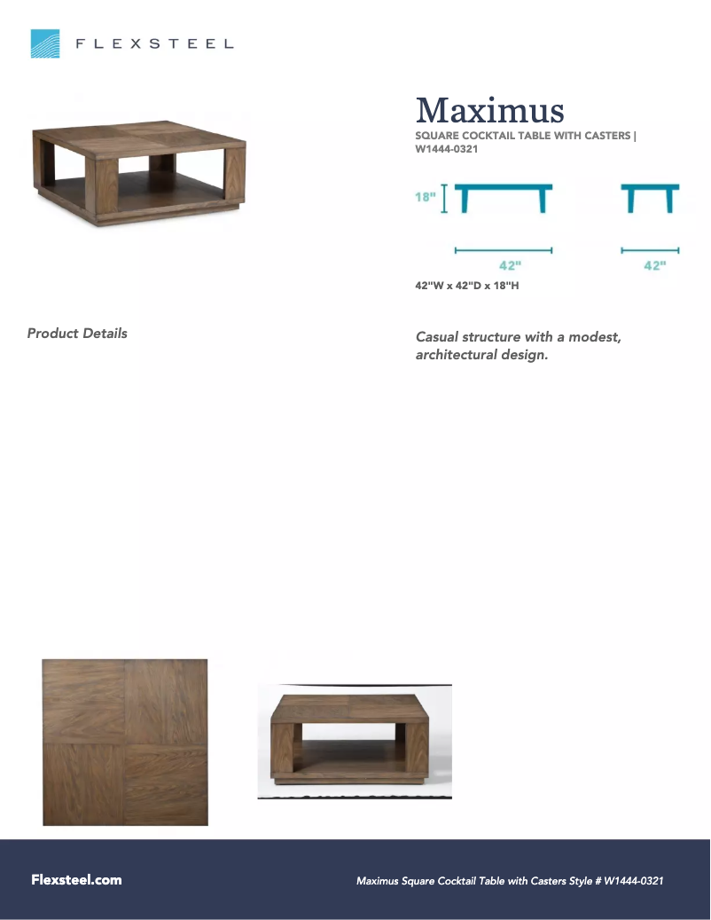 Página 1 del manual Manual de usuario Flexsteel Maximus W1444-0321