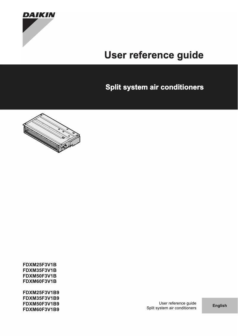 Página nº 1 - Manual de usuario Daikin FDXM35F3V1B