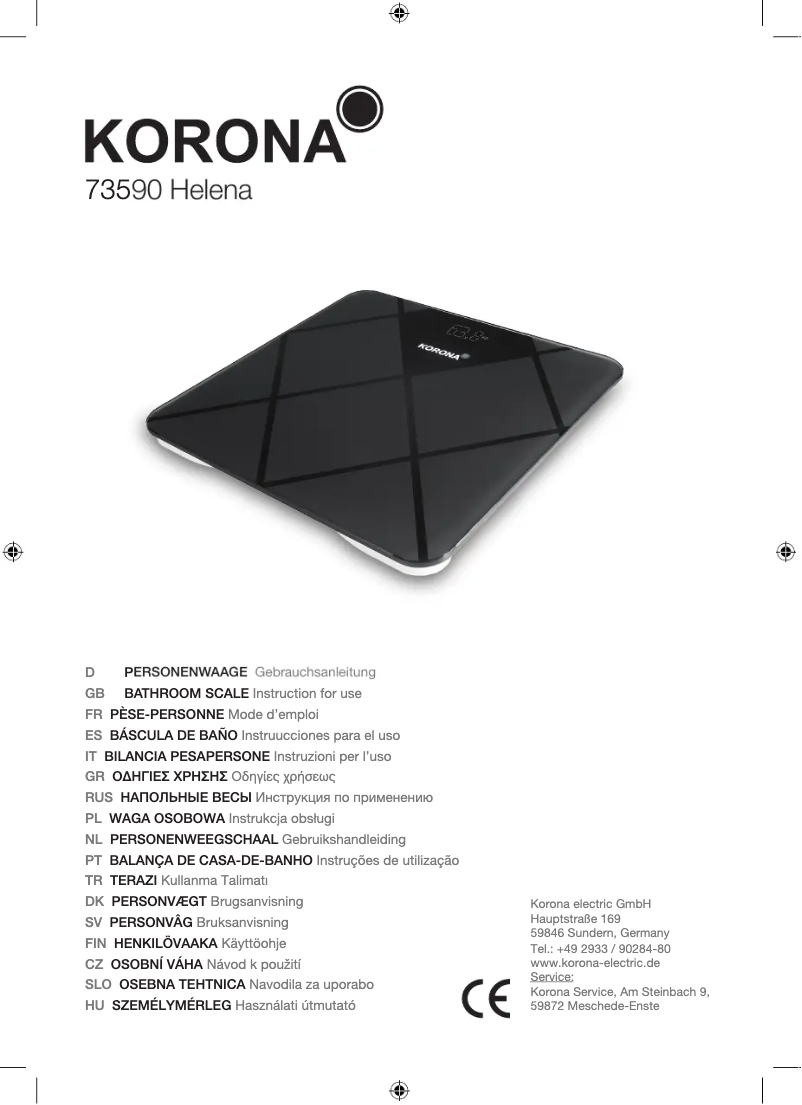 Página nº 1 - Manual de usuario Korona Helena 73590