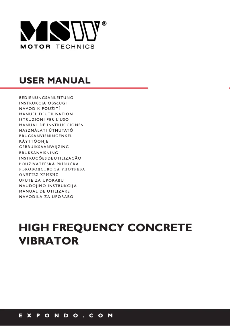 Imagen de la primera página del manual del dispositivo MSW-HFCV-40-C