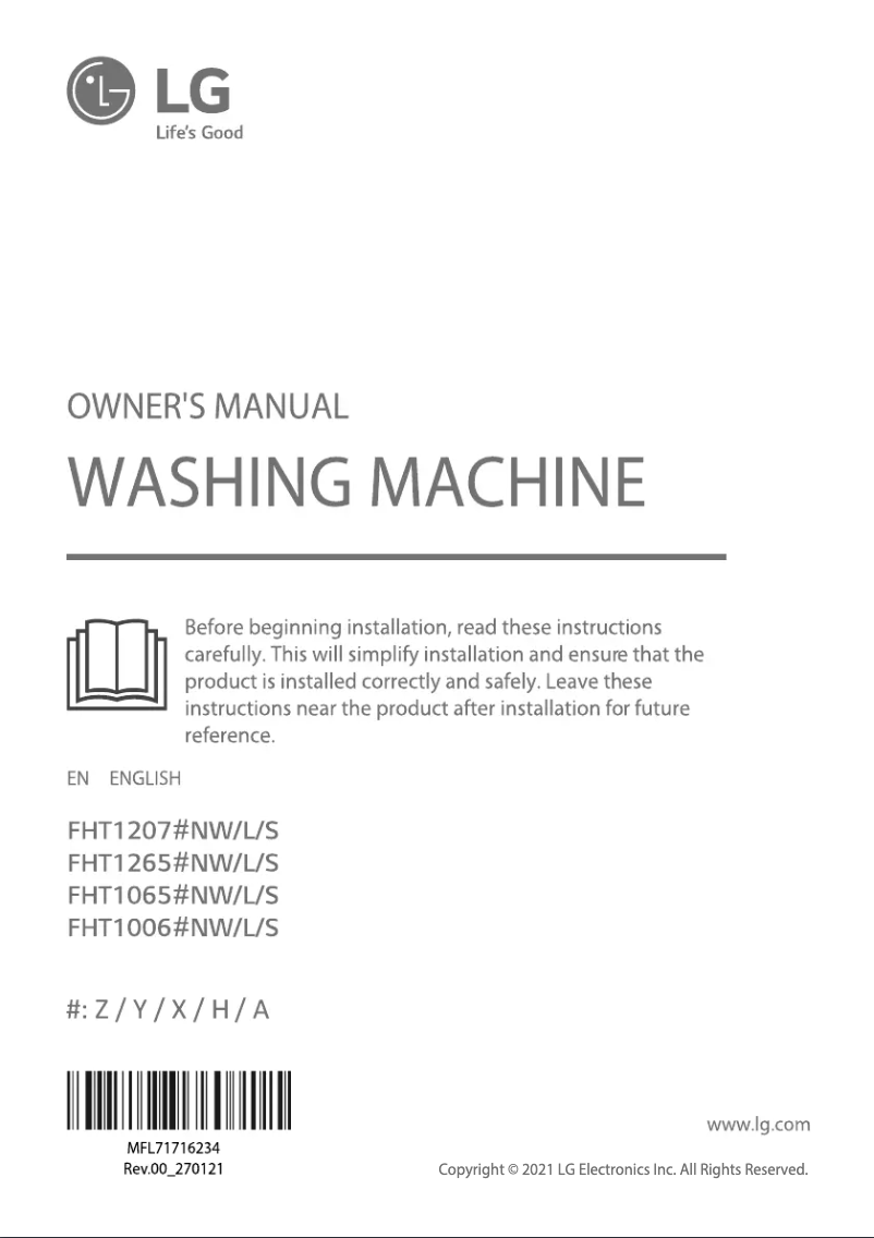 Página 1 del manual Manual de usuario LG FHT1265ANL