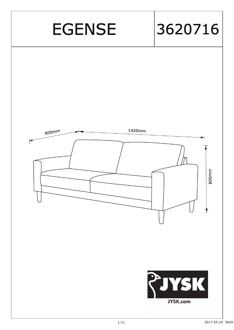Imagen de la primera página del manual del dispositivo Egense (142x80x80)