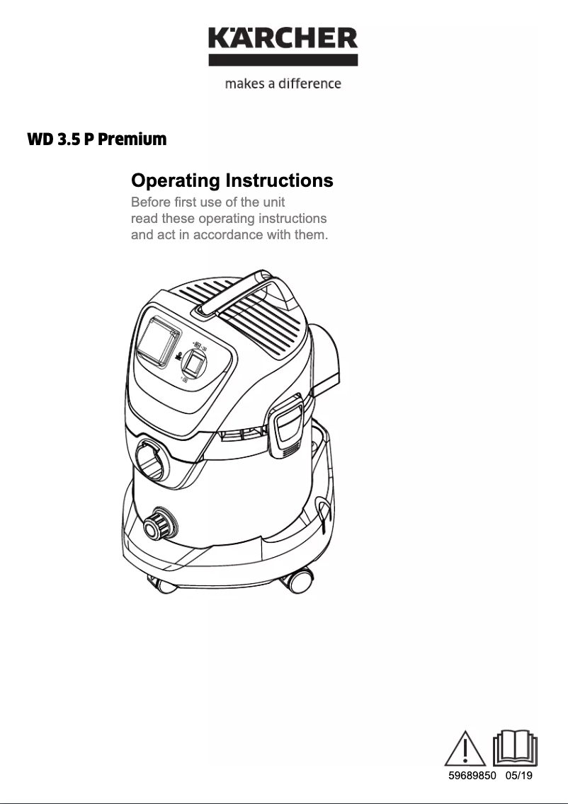 Página 1 del manual Manual de usuario Kärcher WD 3.5 Premium