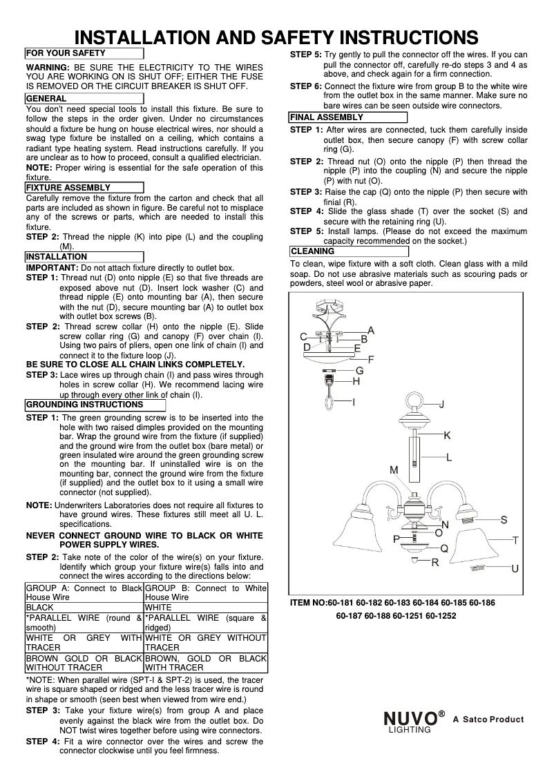 Página nº 1 - Manual de usuario NUVO Ballerina 60/181