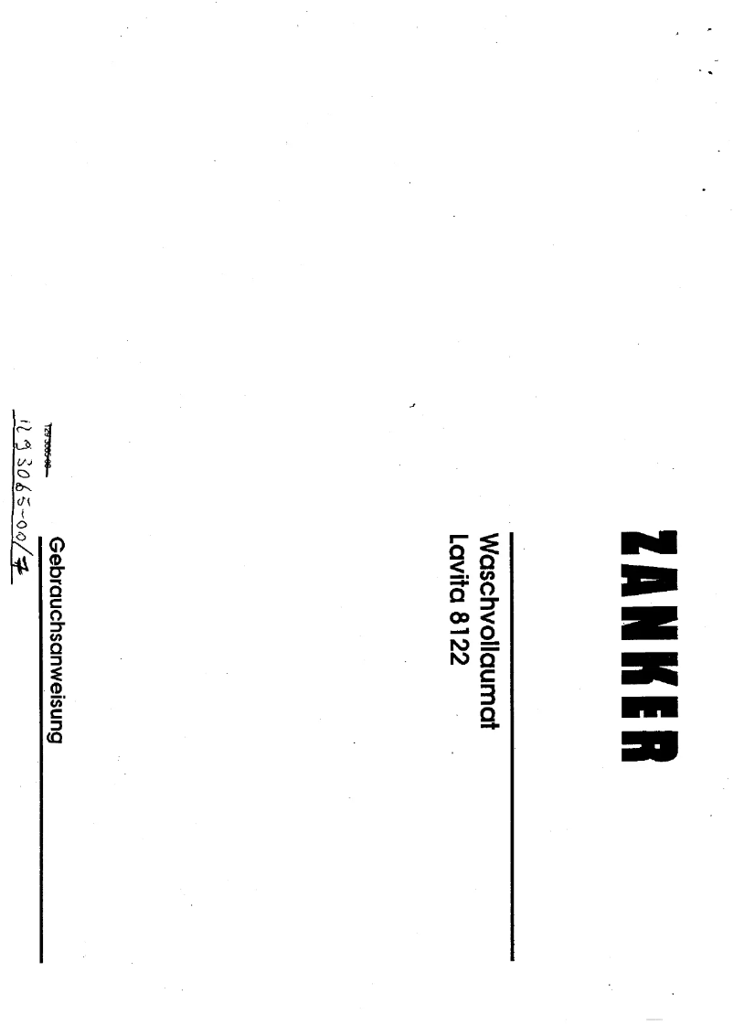 Imagen de la primera página del manual del dispositivo Lavita 8122