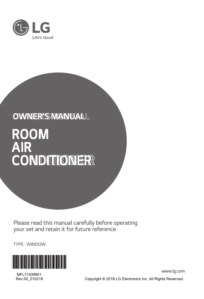 Imagen de la primera página del manual del dispositivo LA150LC