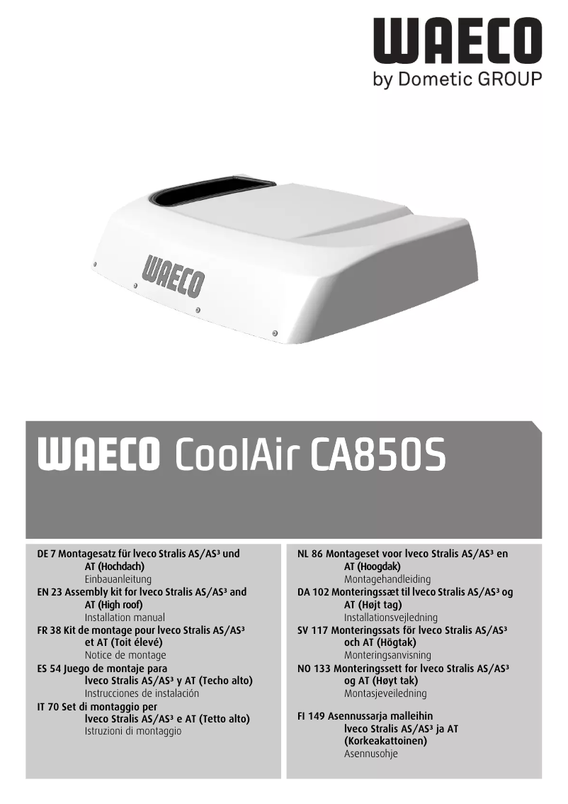 Página 1 del manual Manual de usuario Waeco CoolAir CA850S