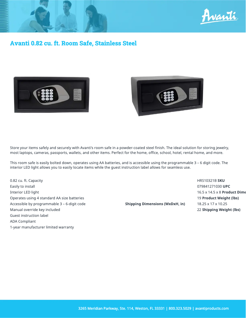 Imagen de la primera página del manual del dispositivo HRS10321B