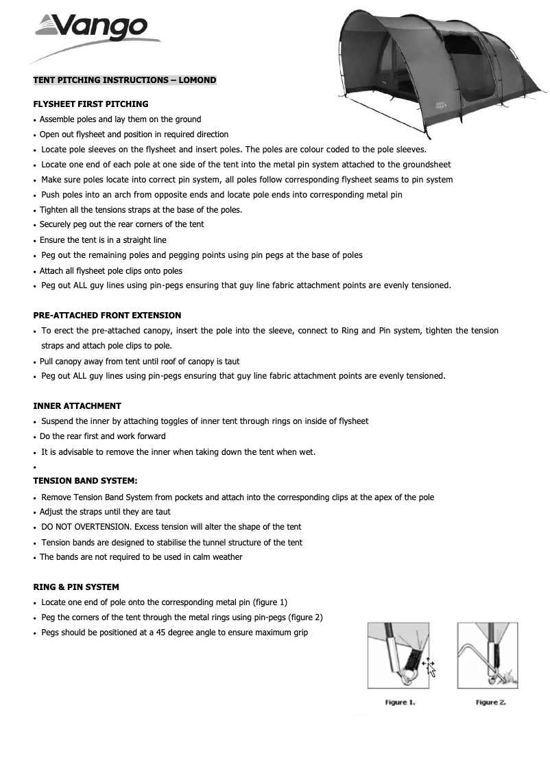Imagen de la primera página del manual del dispositivo Lomond 500