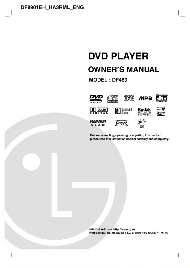 Imagen de la primera página del manual del dispositivo DF489