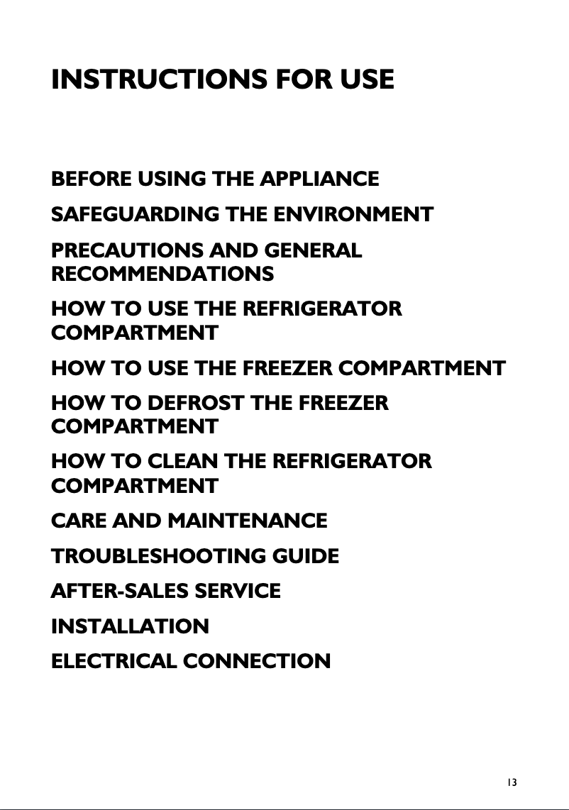 Página nº 1 - Manual de usuario Smeg CR 325 A7