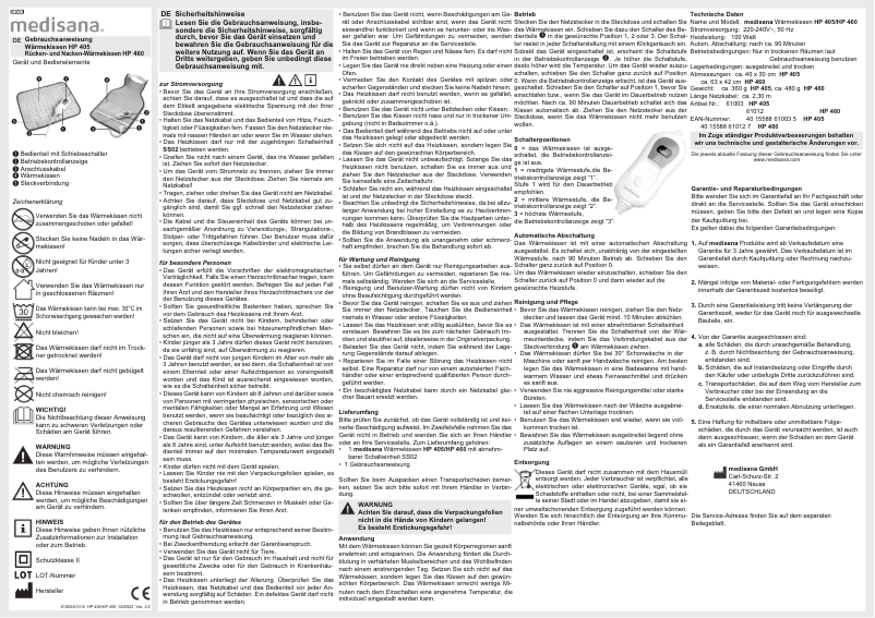 Imagen de la primera página del manual del dispositivo HP 405