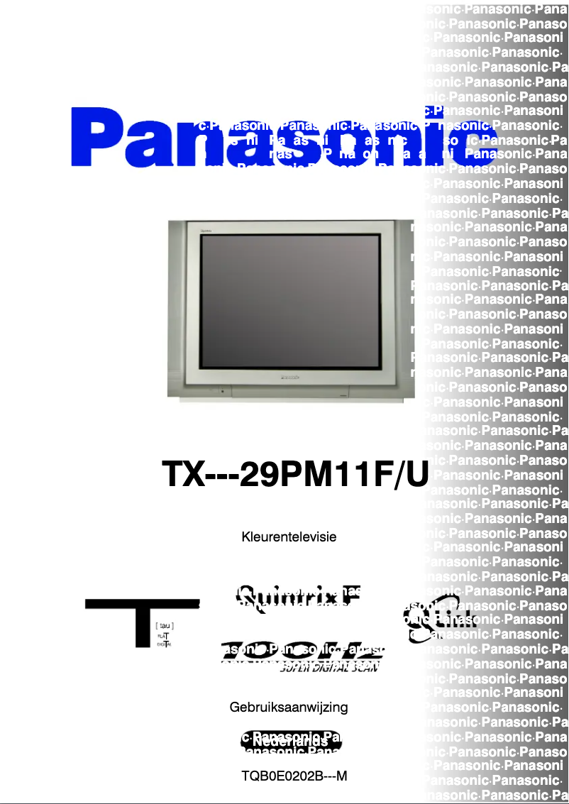 Página nº 1 - Manual de usuario Panasonic TX-29PM11FU