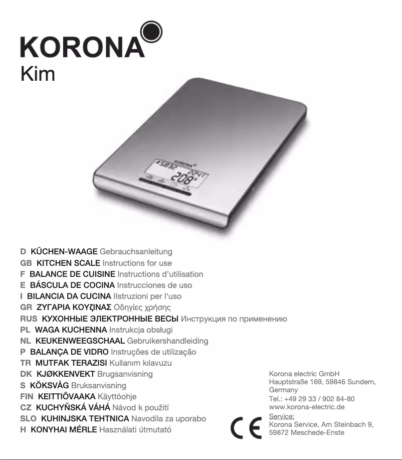 Imagen de la primera página del manual del dispositivo Kim 75656