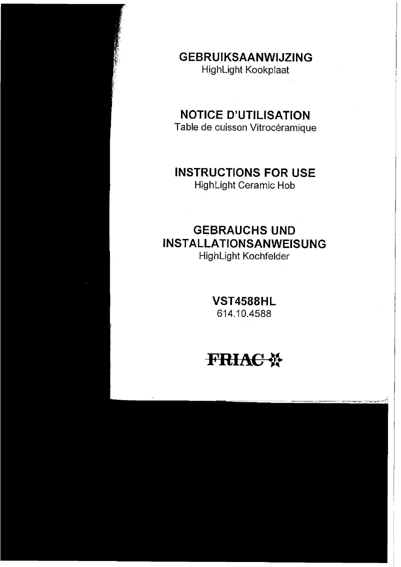 Imagen de la primera página del manual del dispositivo VST4588HL