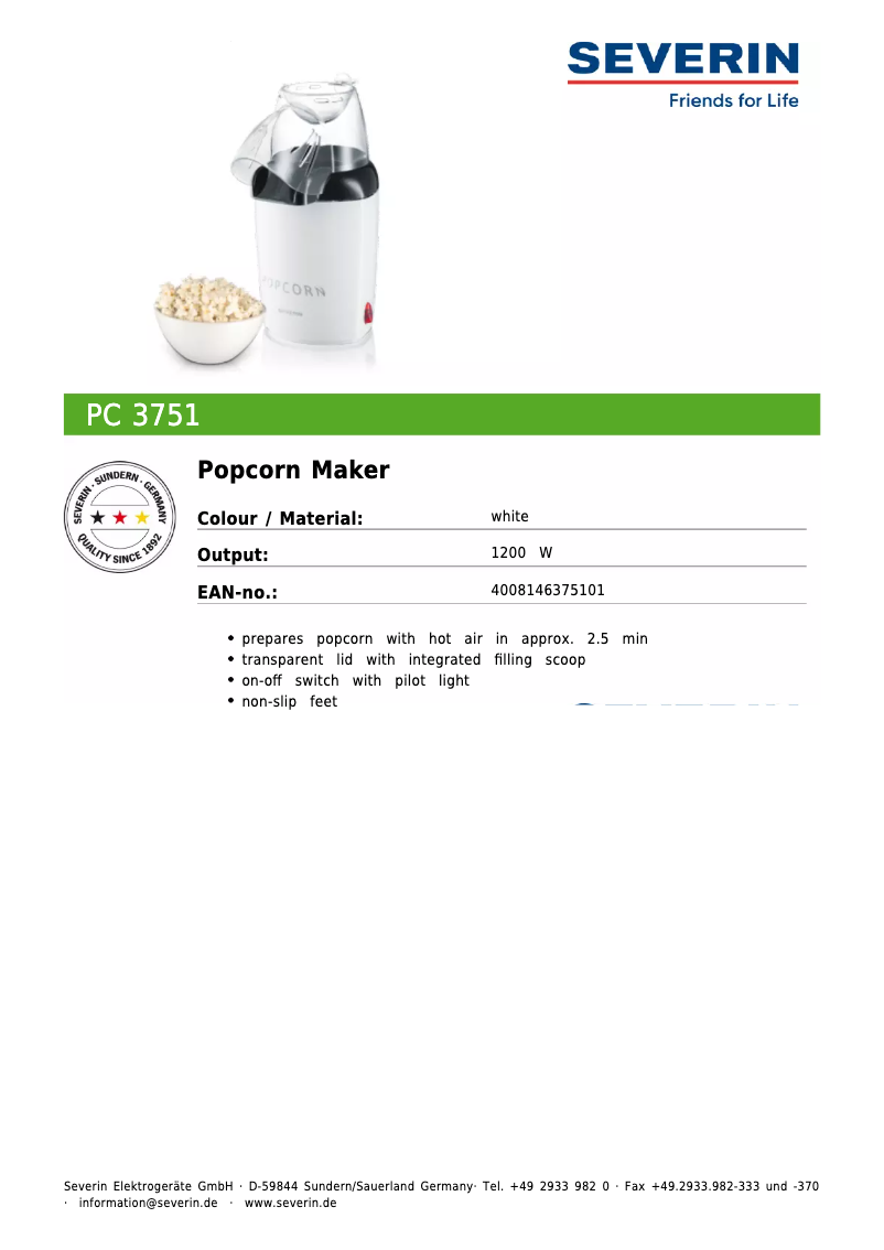 Imagen de la primera página del manual del dispositivo PC 3751