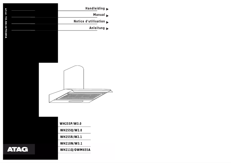 Página 1 del manual Manual de usuario Atag WH255HRVS