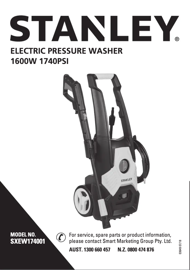 Página nº 1 - Manual de usuario Stanley SXEW174001