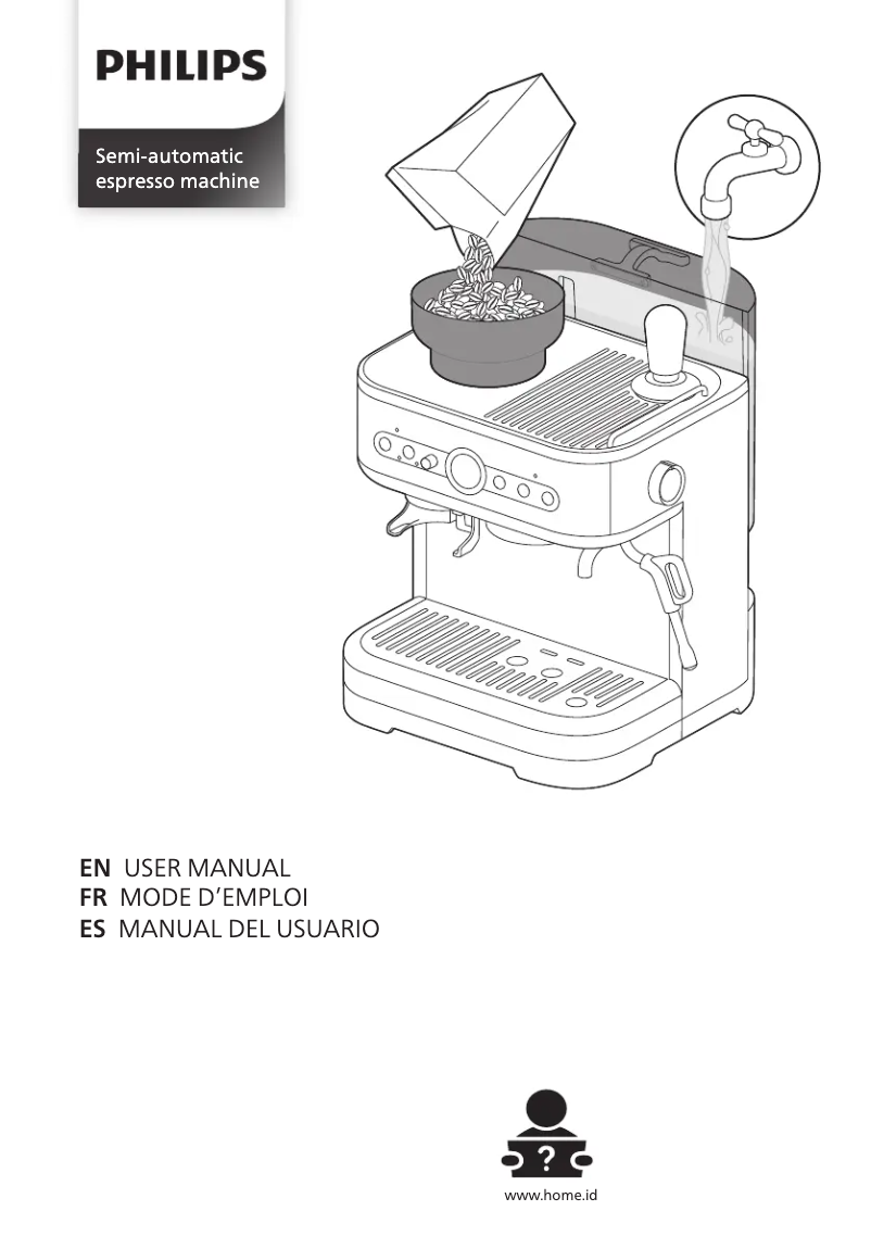 Página 1 del manual Manual de usuario Philips Barista Brew PSA3218