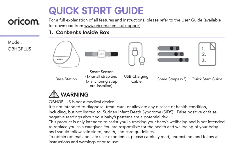 Imagen de la primera página del manual del dispositivo OBHGPLUS