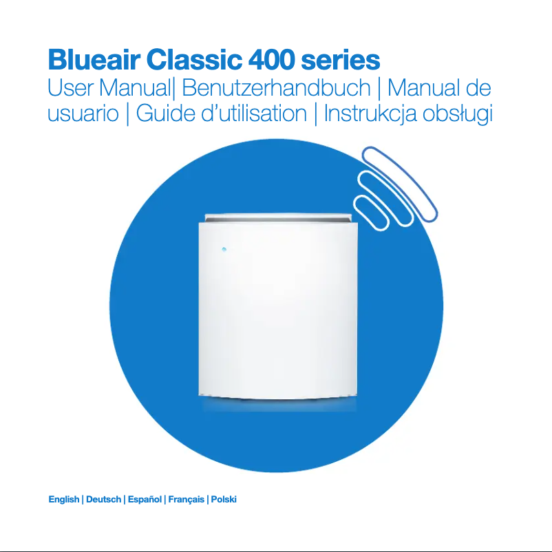 Página nº 1 - Manual de usuario Blueair Classic 405