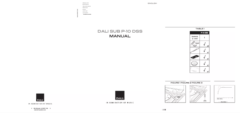 Imagen de la primera página del manual del dispositivo SUB P-10 DSS