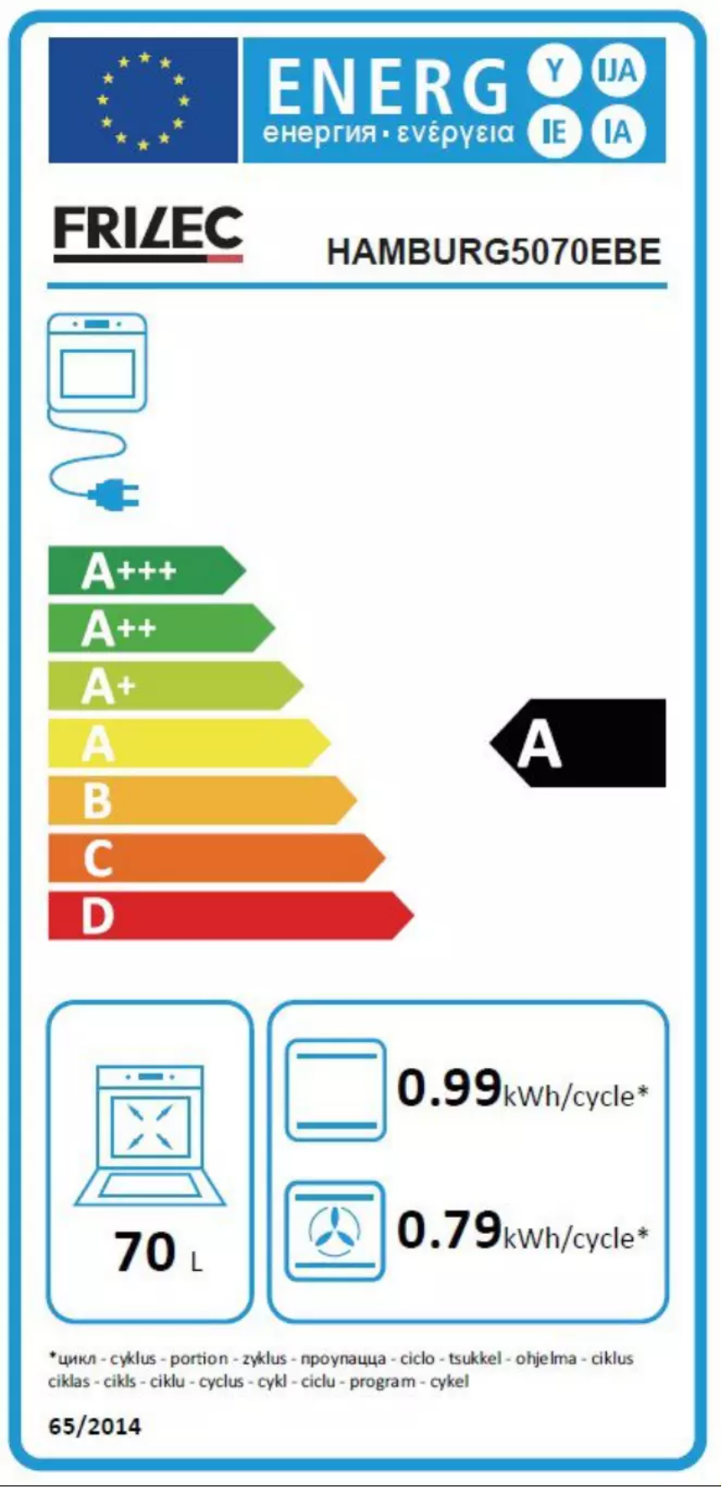 Página 1 del manual Manual de usuario Frilec HAMBURG5070EBE