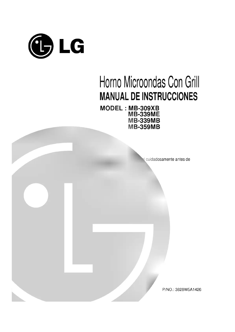 Página 1 del manual Manual de usuario LG MB-339ME