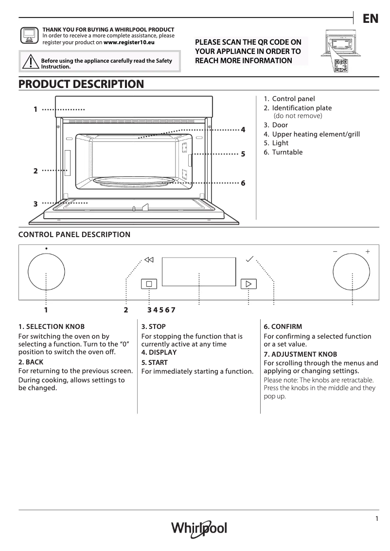 Imagen de la primera página del manual del dispositivo WMD7O4TSG