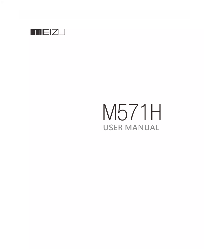 Página 1 del manual Manual de usuario Meizu M571H