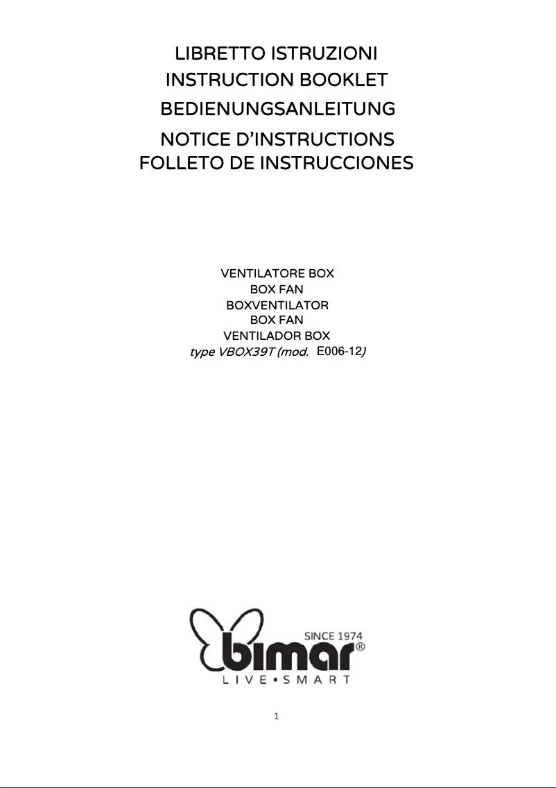 Página 1 del manual Manual de usuario Bimar VBOX39T