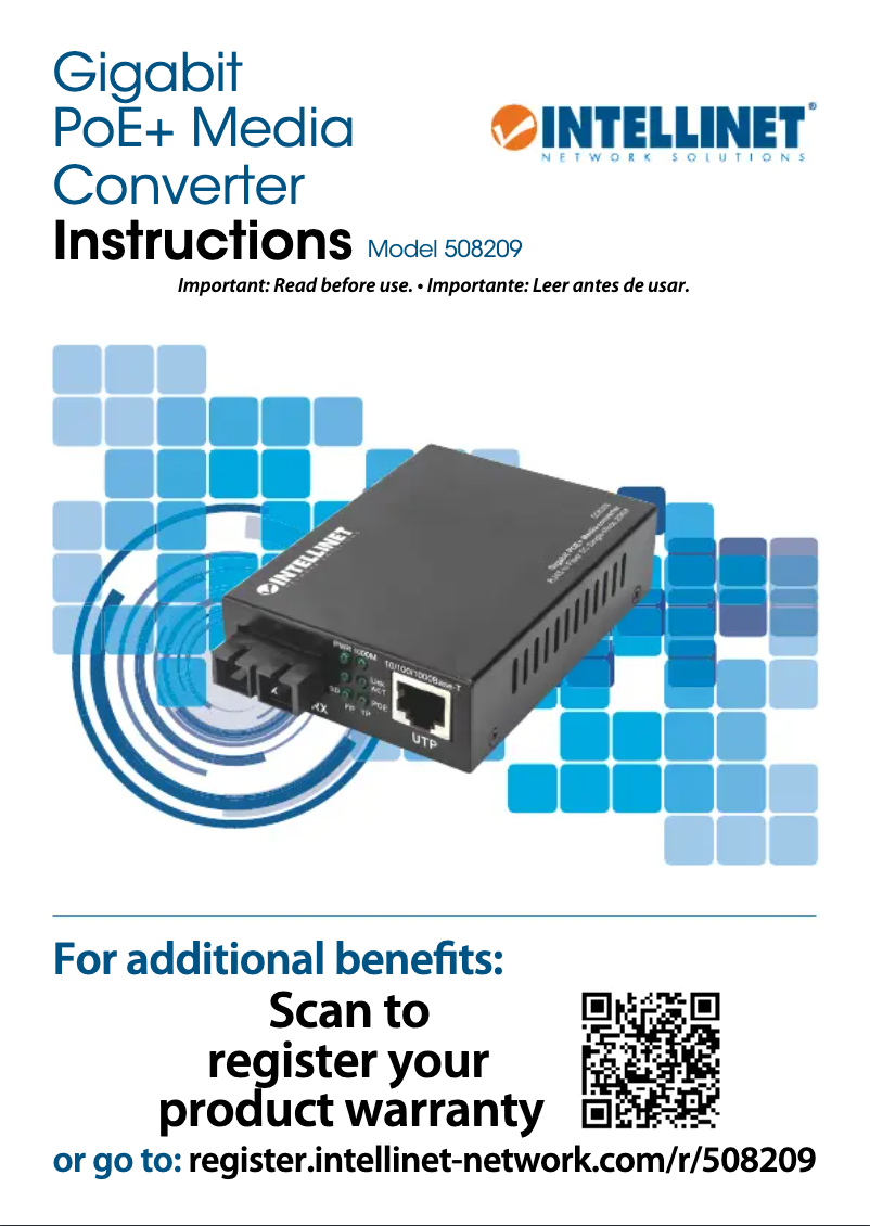 Página 1 del manual Manual de usuario Intellinet 508209