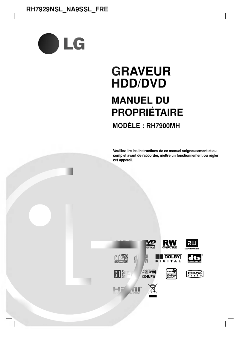 Imagen de la primera página del manual del dispositivo RH7929JP1L