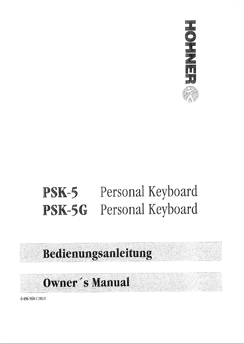 Imagen de la primera página del manual del dispositivo PSK 5