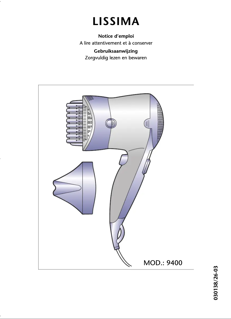 Imagen de la primera página del manual del dispositivo PH570 Lissima