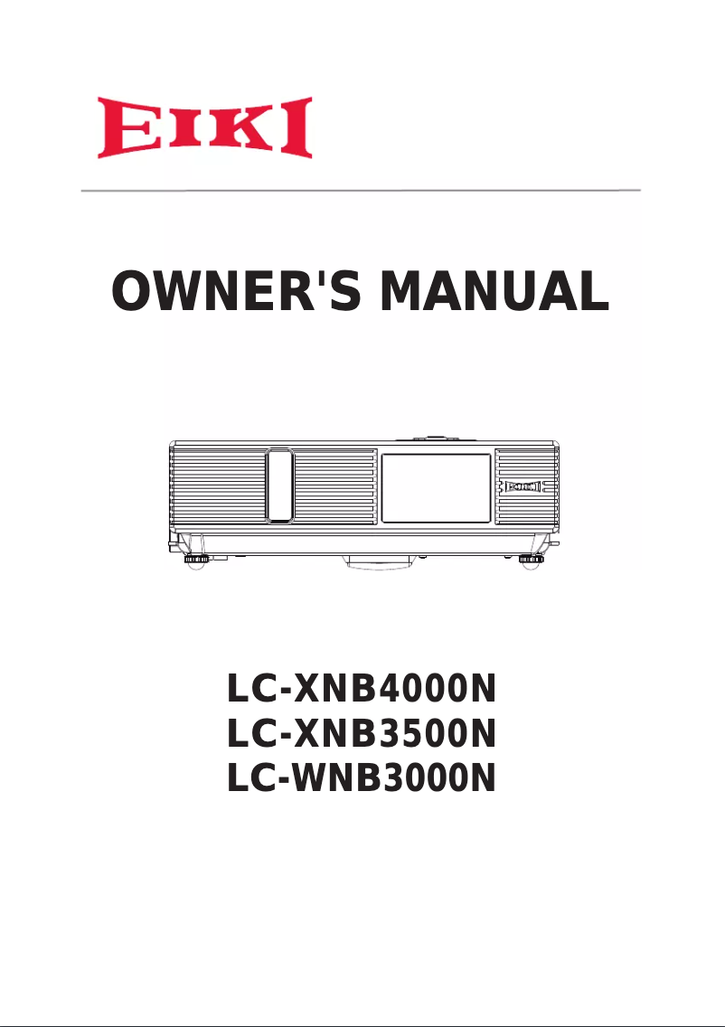 Imagen de la primera página del manual del dispositivo LC-XNB3500N