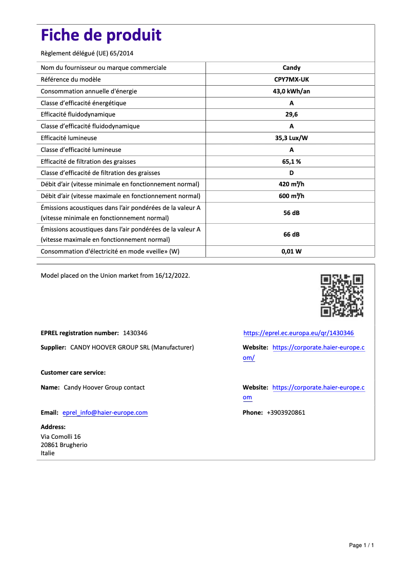 Imagen de la primera página del manual del dispositivo CPY7MX-UK