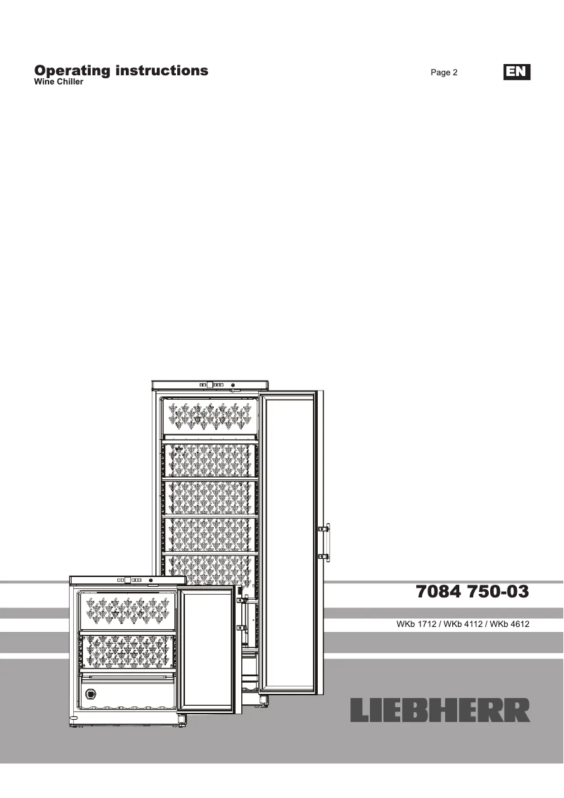 Página nº 1 - Manual de usuario Liebherr WKb 4112