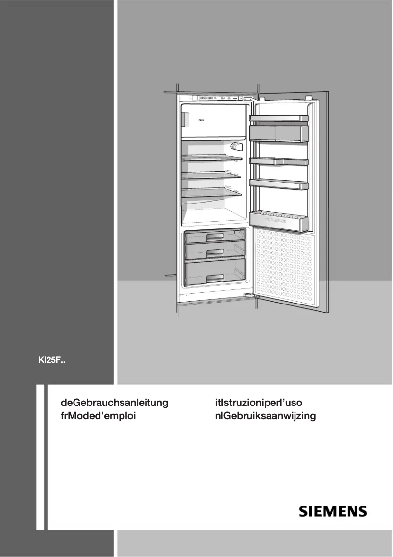 Página nº 1 - Manual de usuario Siemens KI25FS70