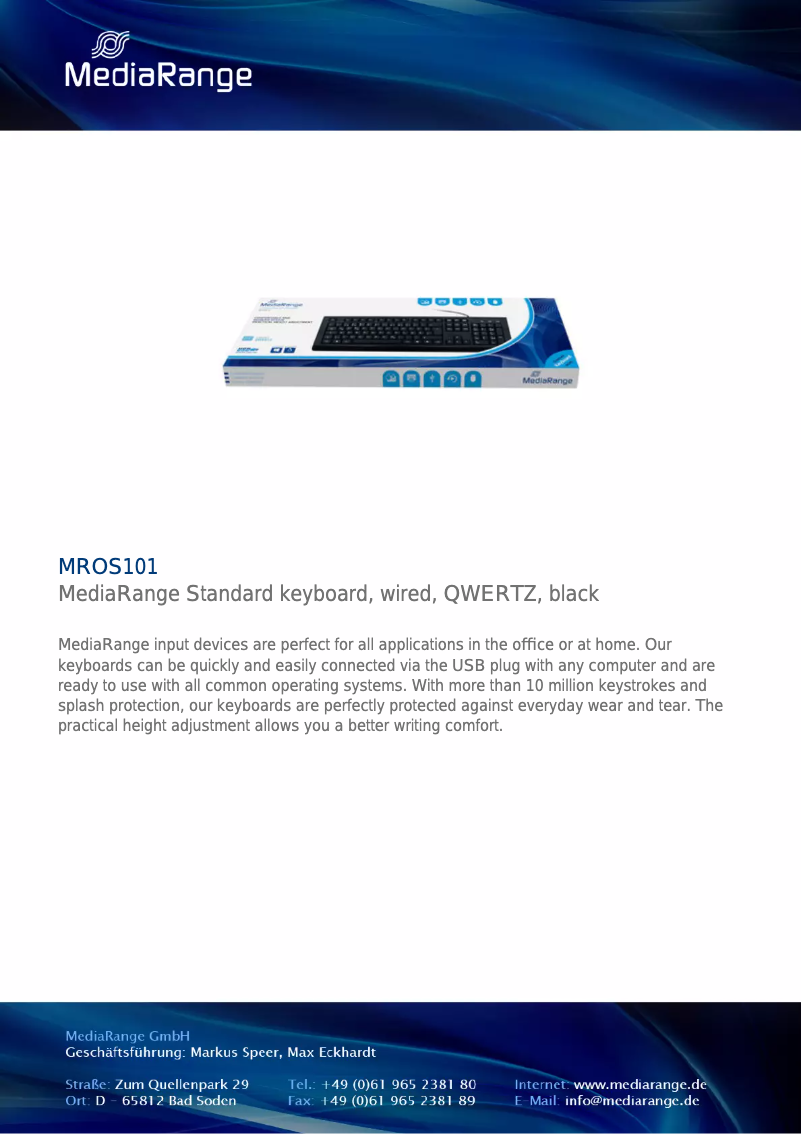 Imagen de la primera página del manual del dispositivo MROS101