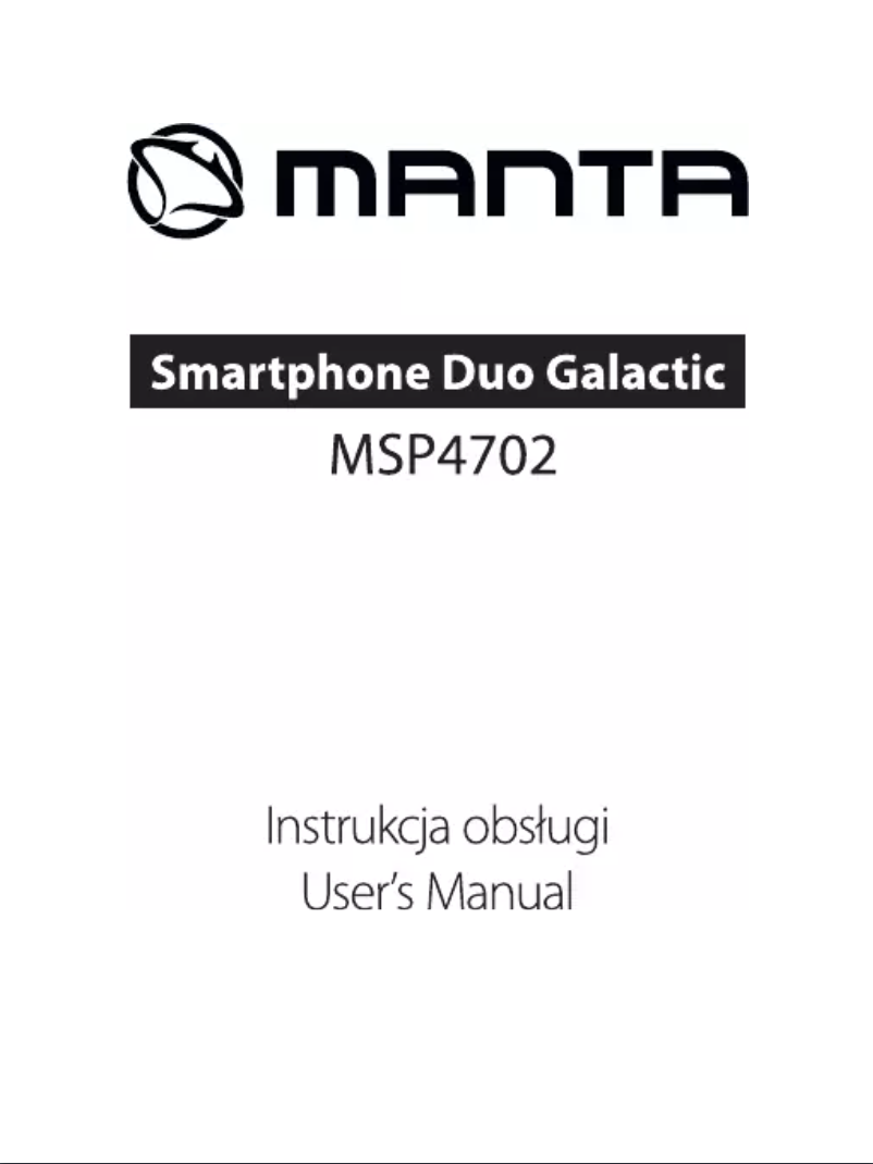 Página 1 del manual Manual de usuario Manta MSP4702