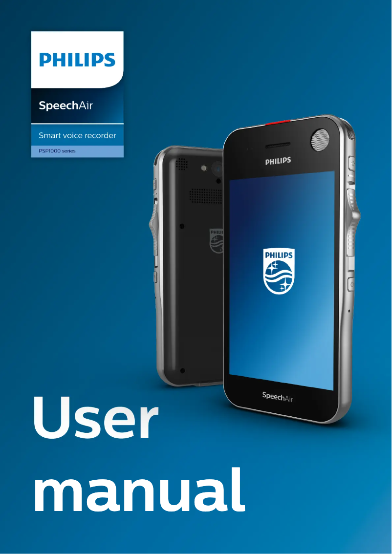 Página 1 del manual Manual de usuario Philips SpeechAir Smart Voice PSP1100