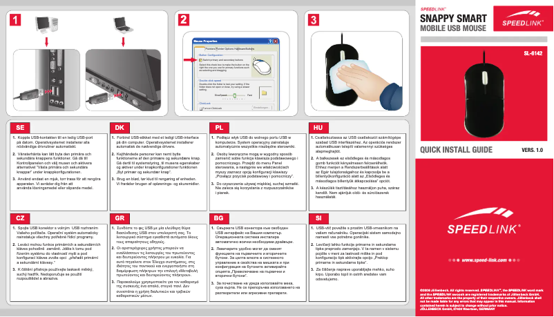 Imagen de la primera página del manual del dispositivo Snappy Smart