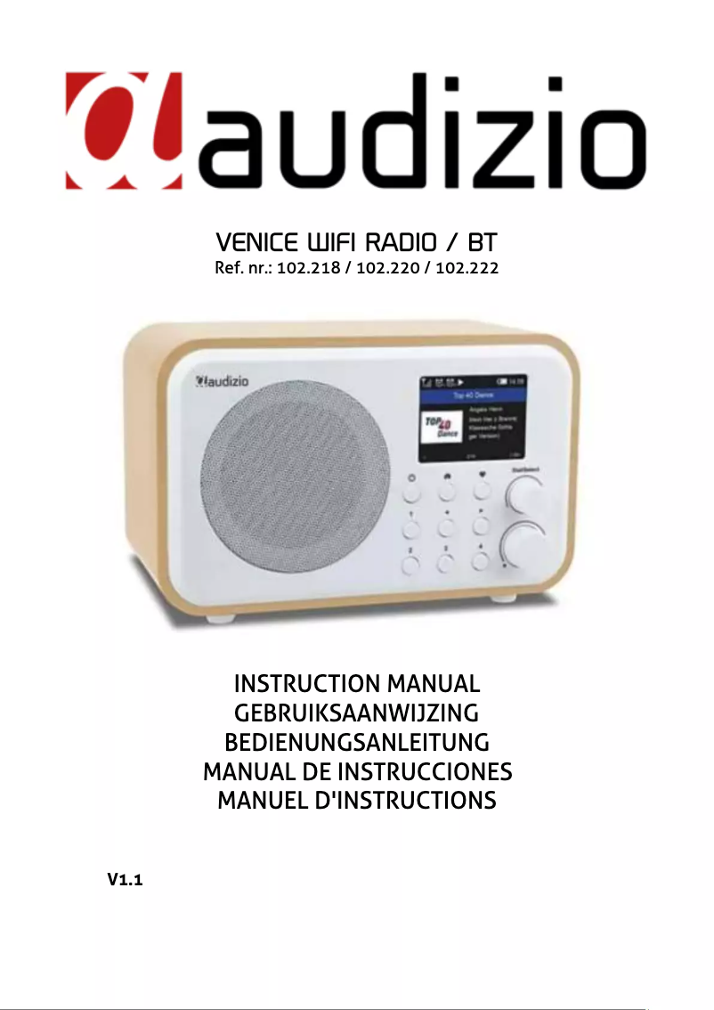 Página 1 del manual Manual de usuario Audizio Venice